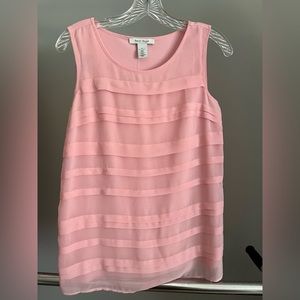 NWT. White House Black Market.  Pretty pink blouse tank top.